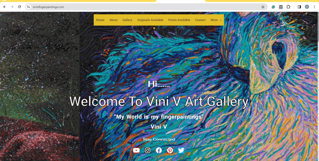 Vini Venugopal Website